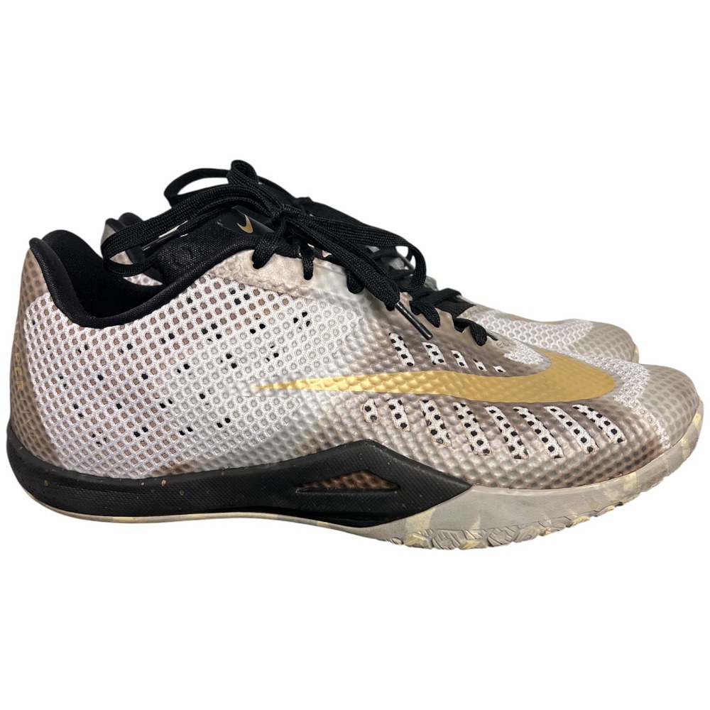Nike Zoom HyperRev 2016 White Black Gold Basketball Shoes 819663-170 Mens 12